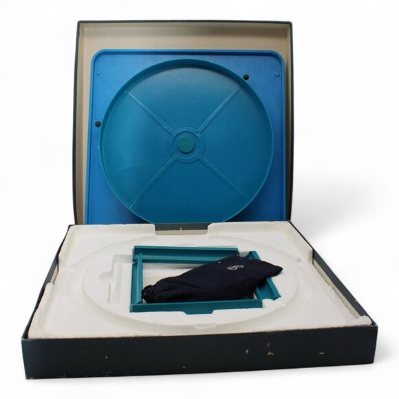 Vintage Selchow & Righter Scrabble Crossword Game Deluxe Edition With Turntable - Picture 6 of 8